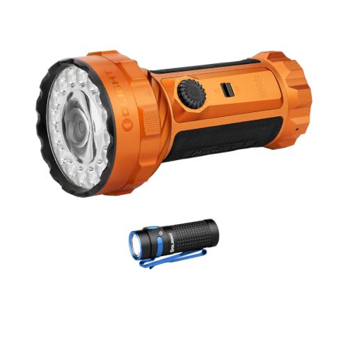 OLIGHT Marauder 3 Bright Rechargeable Flashlight with Baton4 Rechargeable EDC Small Flashlight