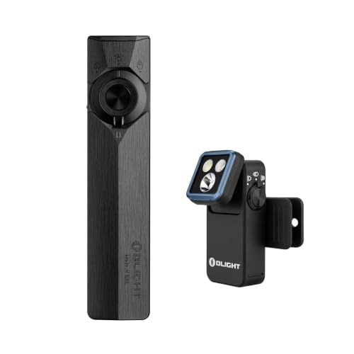 OLIGHT Arkpro Ultra Rechargeable Flat EDC Flashlight Bundle with Oclip 2 Pro EDC Rechargeable Flashlight Clip Light