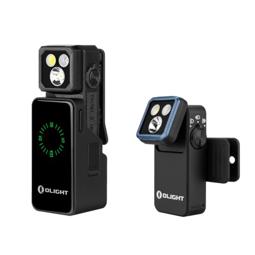 OLIGHT Oclip 2 Ultra EDC Rechargeable Flashlight Clip Light with Charging Dock Bundle with Oclip 2 Pro Rechargeable EDC Flashlight