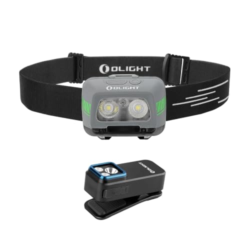 OLIGHT Oclip Pro Rechargeable EDC Clip-on Flashlight Bundle with EasyWave LED Headlamp 3X AAA Battery Powered (Batteries Included)