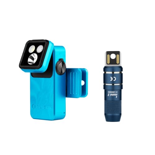 OLIGHT IMINI 2 EDC Rechargeable Keychain Flashlight 50 Lumens Bundle with Oclip 2 Pro Rechargeable EDC Flashlight 530 Lumens